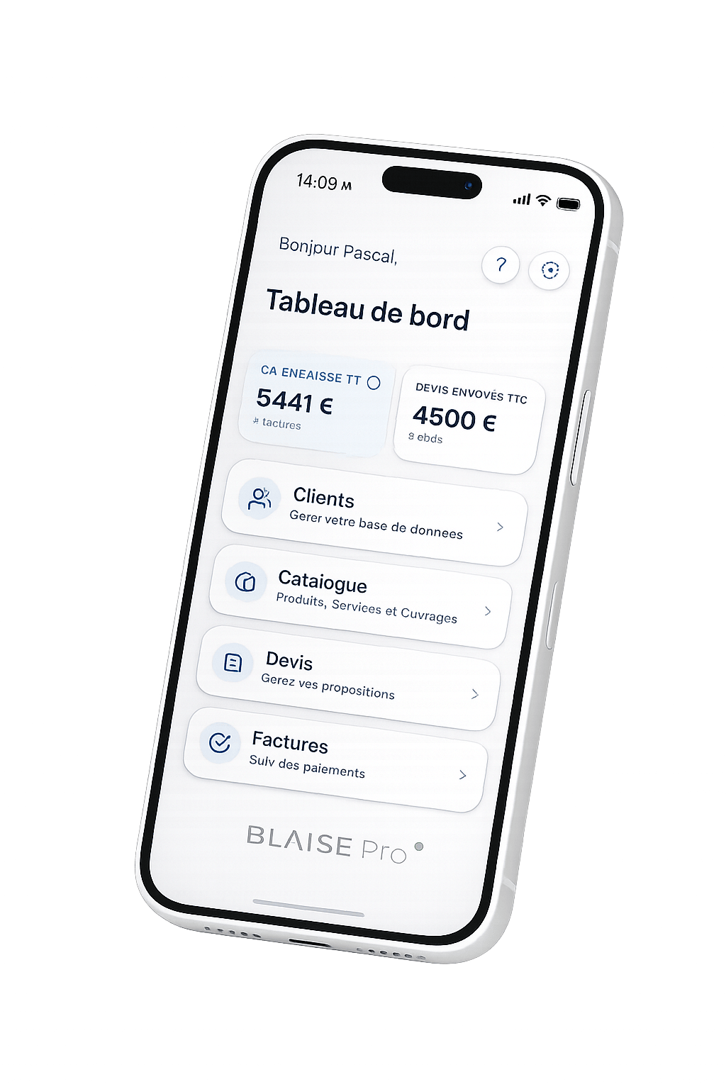 BLAISE Pro — Application de facturation mobile